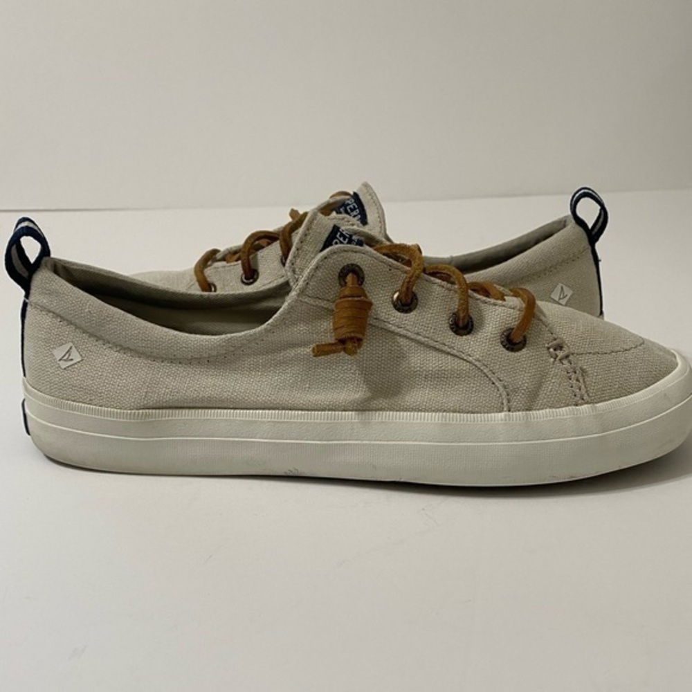 Sperry’s Slip-On Canvas Shoes with Leather Laces - Picture 6 of 11